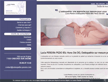 Tablet Screenshot of osteopathe-pereira.com